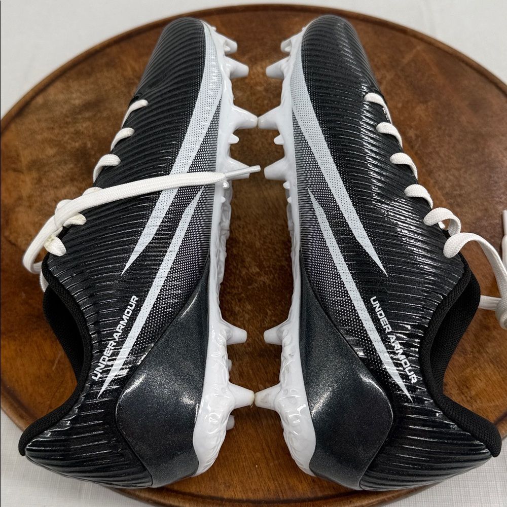 Under Armour Shoes Mensn 8.5 Blur Select Black White Football Cleats - Picture 6 of 10